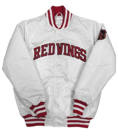 Detroit Red Wings Starter Red Satin Jacket - Image 3
