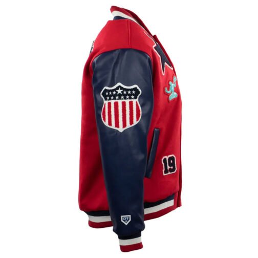 Detroit Stars Vintage Varsity Wool/Leather Jacket - Image 3