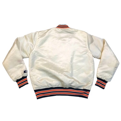 Detroit Tigers 80’s White Satin Jacket - Image 2