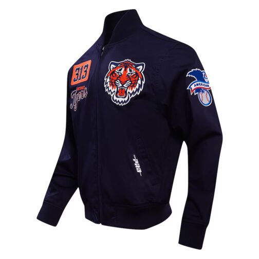 Detroit Tigers Area Code Navy Jacket - Image 3
