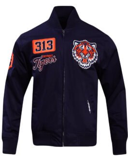 Detroit Tigers Area Code Navy Jacket