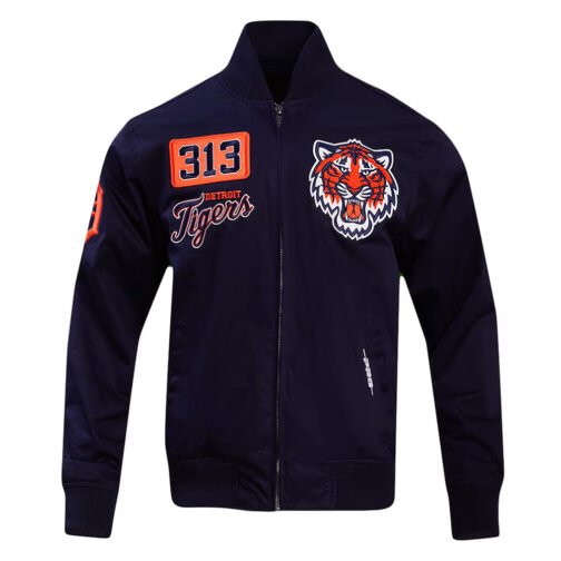 Detroit Tigers Area Code Navy Jacket