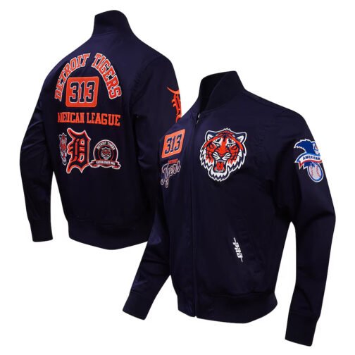 Detroit Tigers Area Code Navy Jacket - Image 5