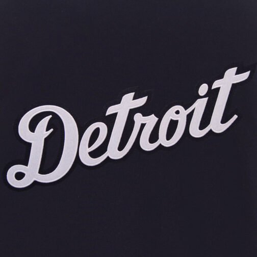 Detroit Tigers Navy and White Varsity Jacket - Image 6