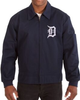 Detroit Tigers Workwear Navy Blue Jacket