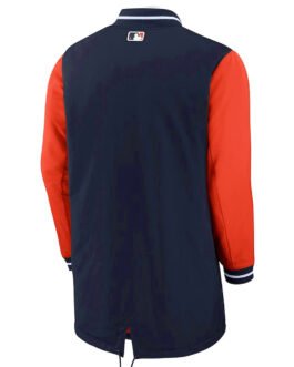Detroit Tigers Dugout Performance Blue and Orange Jacket