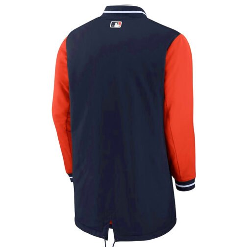 Detroit Tigers Dugout Performance Blue and Orange Jacket - Image 2