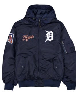 Detroit Tigers Historic L-2B Hooded Bomber Jacket