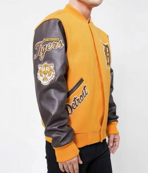 Detroit Tigers Logo Letterman Jacket - Image 6
