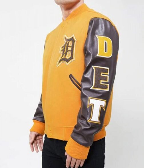 Detroit Tigers Logo Letterman Jacket - Image 7