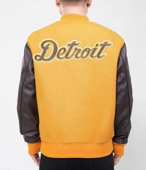 Detroit Tigers Logo Letterman Jacket - Image 3
