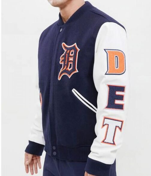 Detroit Tigers Logo Letterman Jacket - Image 8