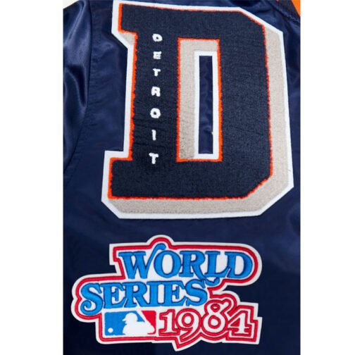 Detroit Tigers Mashup Classic Rib Satin Jacket - Image 6