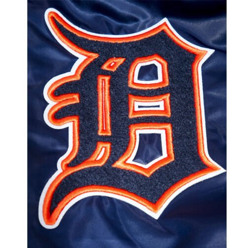 Detroit Tigers Mashup Classic Rib Satin Jacket - Image 7