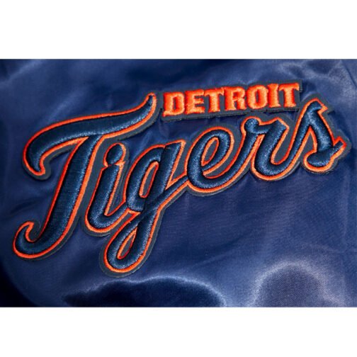 Detroit Tigers Mashup Classic Rib Satin Jacket - Image 8