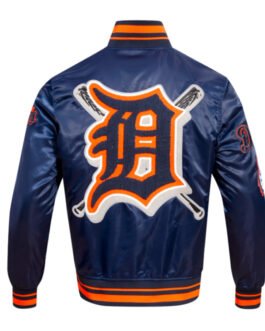 Detroit Tigers Mashup Classic Rib Satin Jacket