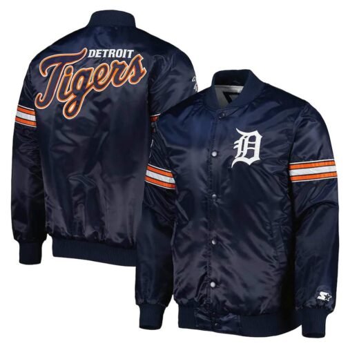 Detroit Tigers Pick & Roll Navy Blue Jacket - Image 3