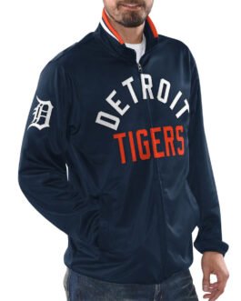 Detroit Tigers Blue Track Jacket