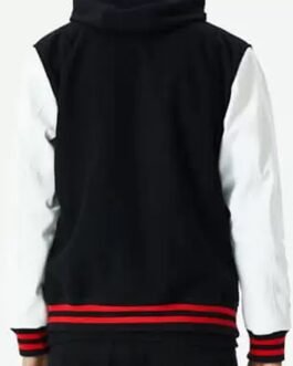 Detroit Tigers Letterman White and Black Jacket