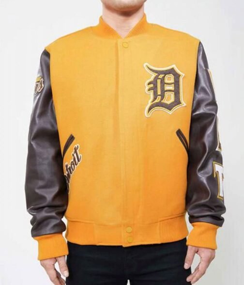 Detroit Tigers Logo Letterman Jacket