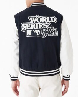 Detroit Tigers World Series 1984 Black Varsity Jacket