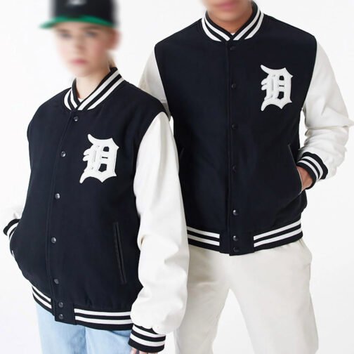 Detroit Tigers World Series 1984 Black Varsity Jacket - Image 6