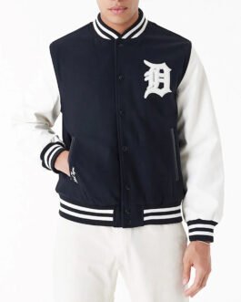 Detroit Tigers World Series 1984 Black Varsity Jacket