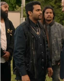Asif Ali Easter Sunday Black Leather Vest