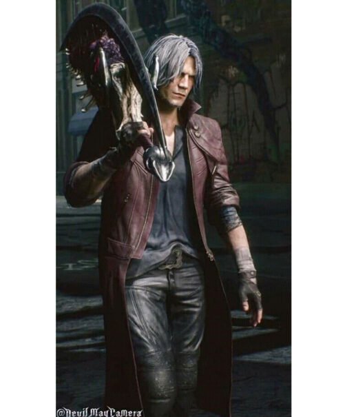 Dante Devil May Cry 5 Leather Coat - Image 6