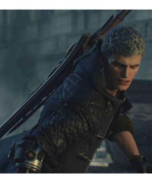 Nero Devil May Cry 5 Denim Coat with Hood - Image 8