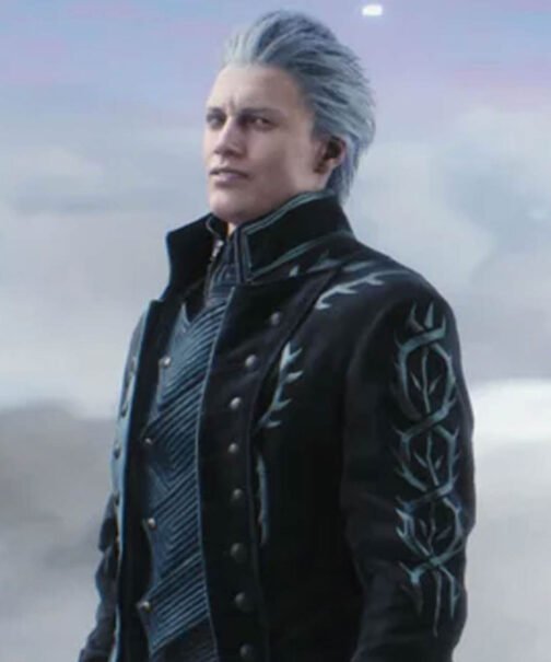 Devil May Cry 5 Vergil Trench Leather Coat - Image 8