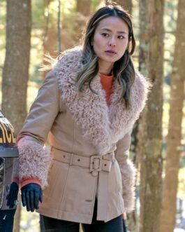 Dexter New Blood Jamie Chung Fur Trim Leather Jacket