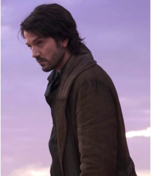 Andor Diego Luna Brown Suede Leather Coat - Image 3