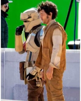 Diego Luna Andor Brown Hooded Vest