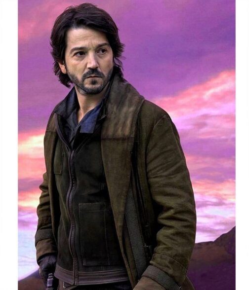 Andor Diego Luna Brown Suede Leather Coat - Image 2