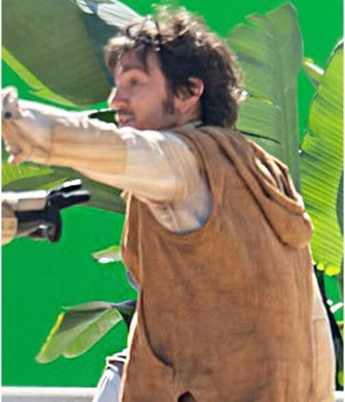 Diego Luna Andor Brown Hooded Vest - Image 3