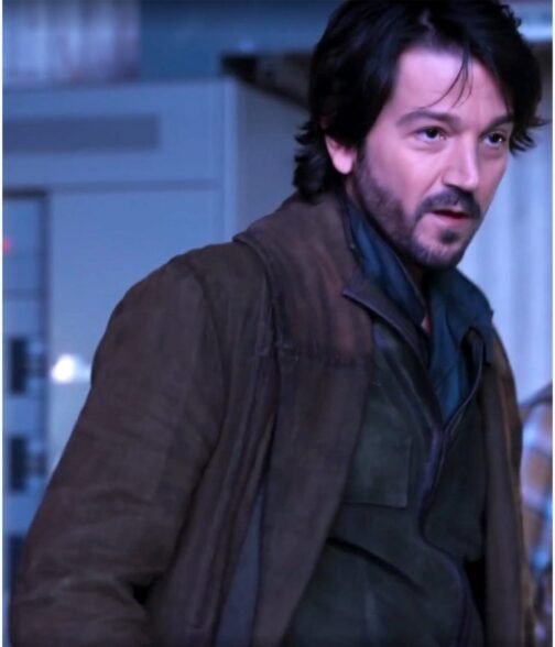 Andor Diego Luna Brown Suede Leather Coat - Image 4