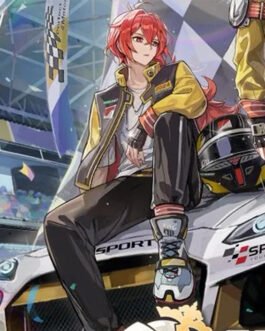 Hoyofair Diluc Racing Leather Jacket