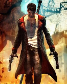 DMC Dante Black Leather Hooded Coat