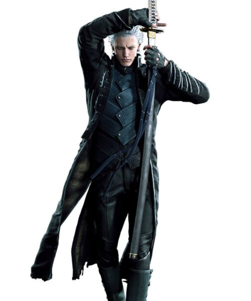 Devil May Cry 5 Vergil Trench Leather Coat - Image 6
