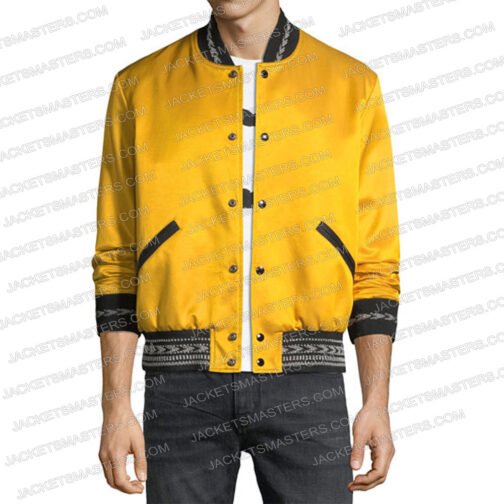 Austin Abrams Do Revenge Yellow Cotton Jacket - Image 4