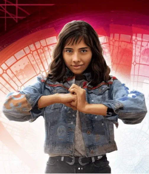 Xochitl Gomez Doctor Strange in the Multiverse of Madness Denim Blue Jacket - Image 2