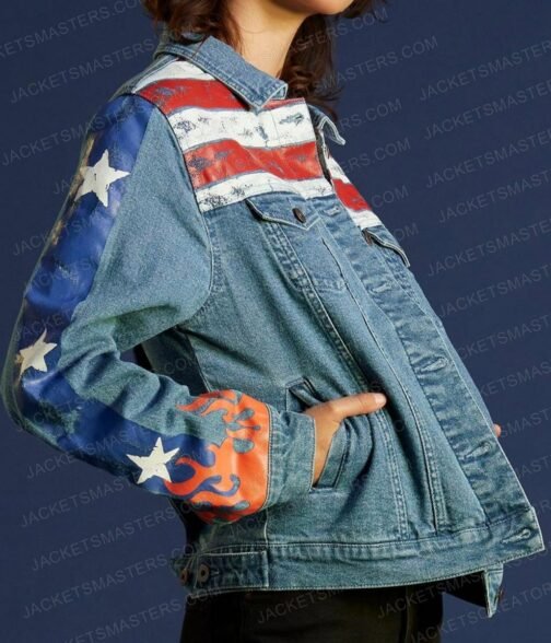 Xochitl Gomez Doctor Strange in the Multiverse of Madness Denim Blue Jacket - Image 13