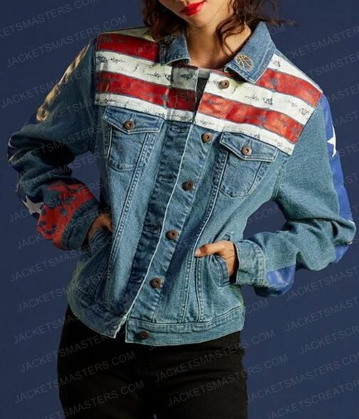 Xochitl Gomez Doctor Strange in the Multiverse of Madness Denim Blue Jacket - Image 9