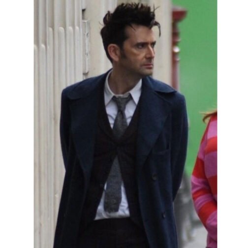 Fourteenth Doctor Who Wool Trench Coat - Image 34