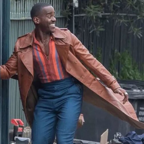 Doctor Who Fifteenth Doctor Leather Coat - Image 10