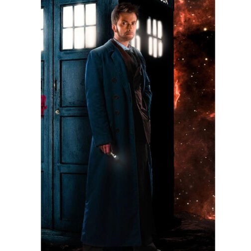 Fourteenth Doctor Who Wool Trench Coat - Image 39