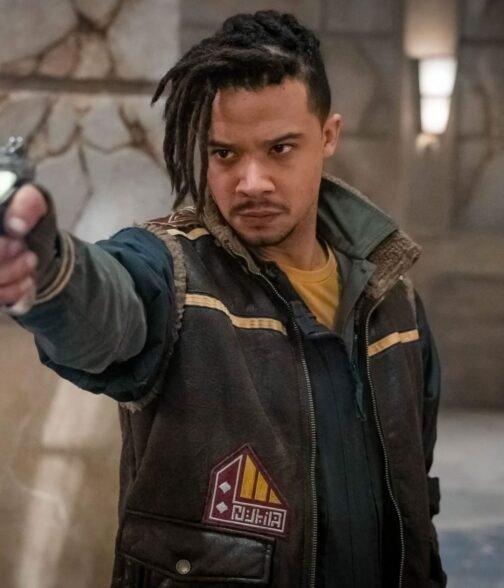 Jacob Anderson Doctor Who S13 Brown Leather Vest - Image 3
