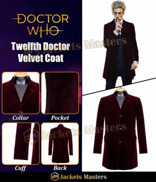 Peter Capaldi Twelfth Doctor Red Coat - Image 17