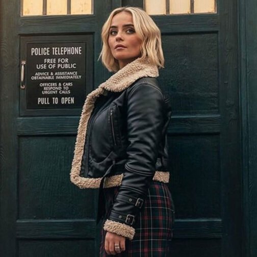 Doctor Who Season 14 Millie Gibson Leather Jacket - Image 14